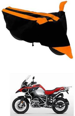 RONISH Two Wheeler Cover for BMW(1200 GS, Black, Orange)