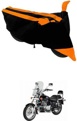 RONISH Two Wheeler Cover for Bajaj(Avenger 220 DTS-i, Black, Orange)