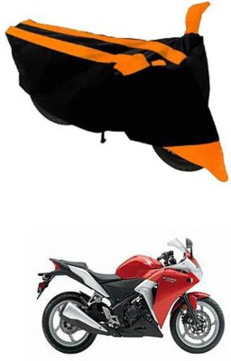 RONISH Two Wheeler Cover for Honda(CBR 250R, Black, Orange)