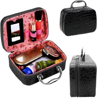 Alpyog Multipurpose Bag Makeup Vanity Box(Black)