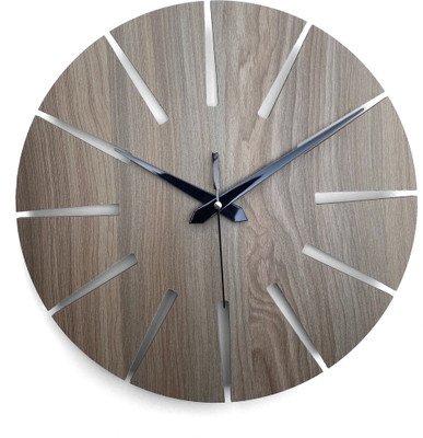 Flipkart SmartBuy Analog 28 cm X 28 cm Wall Clock(Beige, Without Glass, Standard)