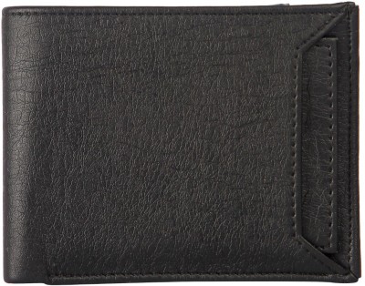 Ayesha Fashion Men Casual Black Genuine Leather Wallet(7 Card Slots)