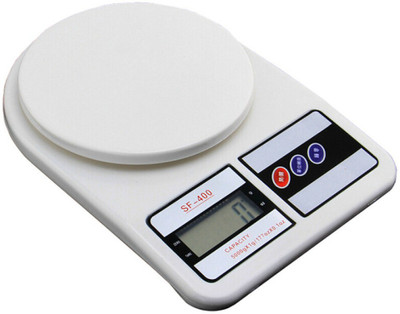 SEAHAVEN Weighing Machine For Kitchen With LED Light, Digital Electronic Weight Scale 10 Kg SF400 Multipurpose Personal Use Health Home Gym Weighing Scale(White)