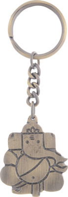 

TEMPLE TREES GANESHJI ANTUQE GOLD FINISH KEYCHAIN Key Chain