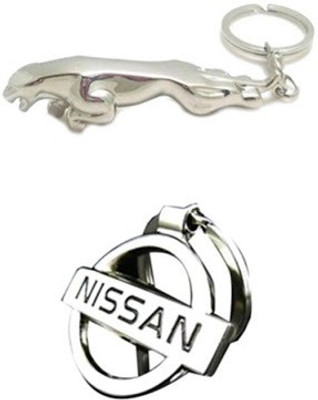 

Surprise Gifts Jaguar Nissan Car Logo Combo Key Chain