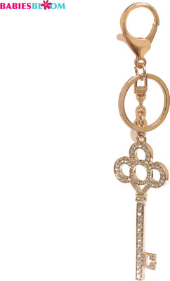 

Babies Bloom Rhinestone Crystal Key To Heart Bag Charm Key Chain