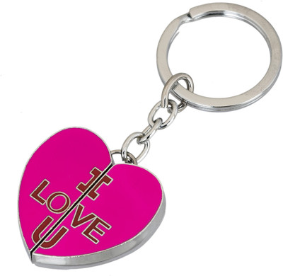 

Gadge Gadge Heart Shape I Love You Inside Pink Color Key Chain