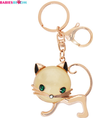 

Babies Bloom Cream Hello Kitty Rhinestone Bag Charm Key Chain