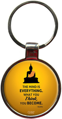 

QuoteSutra The Mind Is Everything Buddha Metal Key Chain