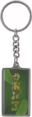 TEMPLE TREES HAPPY ONAM GREEN KEYCHAIN Key Chain