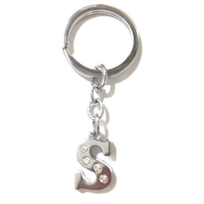 

Anishop Alphabet S High Quality Chrome Key Chain(Silver)