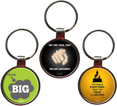 

QuoteSutra Combo to Inspire Set of 3 Quote Metal Key Chain