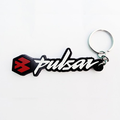 

Movewagaon Pulsur Bike White & Black Rubber Key Chain Key Chain