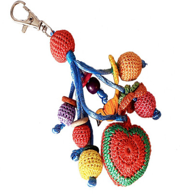 

Samoolam Hand Crochet Heart Key Chain