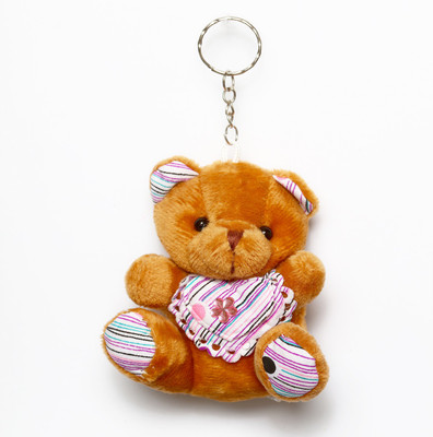 

Lotus E TEDDY BROWN WITH FLOWER HEART Key Chain