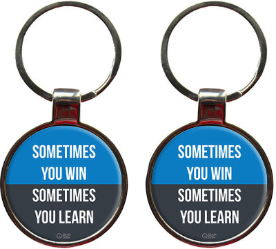 

QuoteSutra Sometimes You Win Set of 2 Key Chain