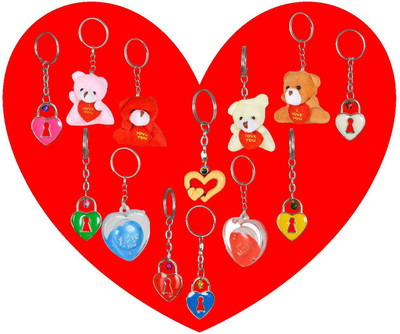

SME JAIPUR valentine gifts combo of 13 Key Chain