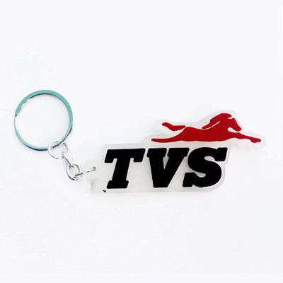 

Movewagaon tvs-black- _rubber_keychain Key Chain