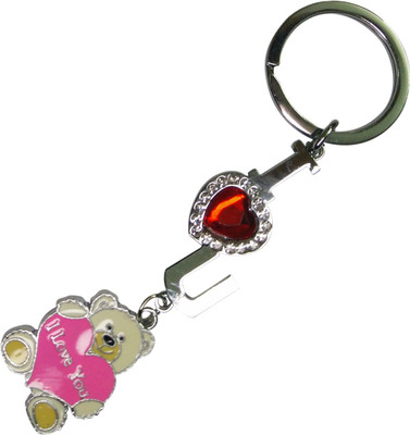 

Golddust KUA06 Love Heart with Teddy Bear Key Chain
