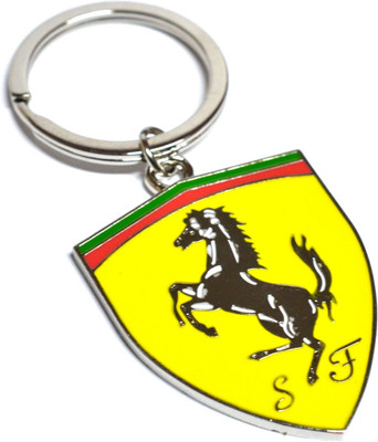 

Prime Traders Ferrari Yellow Metal Logo Key Chain