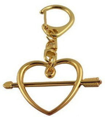 

Bidheaven Harry Potter Golden Metal Locket Heart Arrow Shaped Key Chain