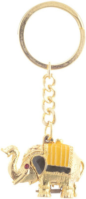 

TEMPLE TREES ELEPHANT YELLOW SALAM KEYCHAIN Key Chain