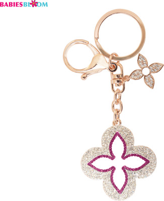 

Babies Bloom Pink Crystal Rhinestone Bag Charm Key Chain