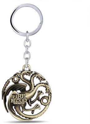 eShop24x7 Game Of Thrones Gothic Dragon Fire And Blood Key Chain