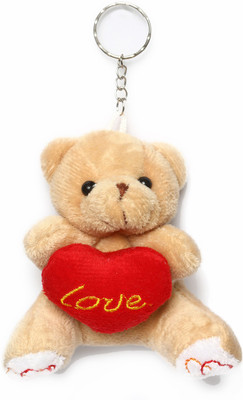 

Lotus E TEDDY LIGHT BROWN WITH RED HEART LOVE Key Chain