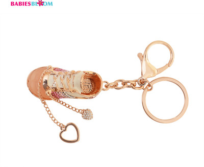 

Babies Bloom Golden Shoe Charm Bag Charm Key Chain