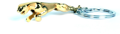 

me2ugifts Jaguar metal gold Key Chain