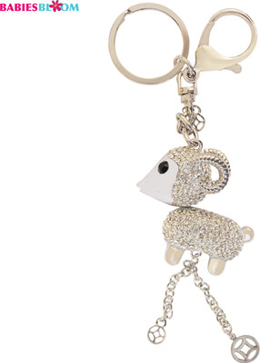 

Babies Bloom Gorgeous Mouse Silver Gold Plated Crystal Rhinestone Metal And Bag Charm Key Chain