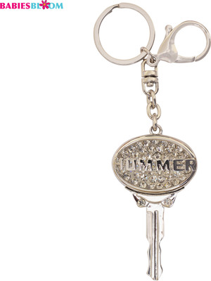 

Babies Bloom Silver Hummer Crystal Key Chain