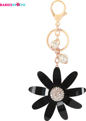 

Babies Bloom Luxury Black Flower Crystal Shaped Key Chain