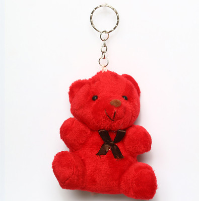 

Lotus E BIG MAROON TEDDY BROWN BOW Key Chain