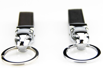 

ManeKo Jaguar Imported Premium Leather Metallic `(Pack of 2) Key Chain