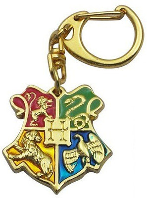 

Bidheaven Harry Potter Hogwarts Logo Golden Metal Key Chain