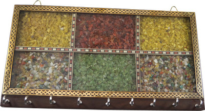 49% OFF on R S Jewels Rajasthani Ladies Gemstone Painting Wood Key Holder(8 Hooks, Multicolor)
