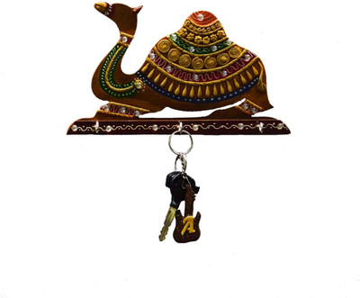 67% OFF on eCraftIndia Papier-Mache Camel Ceramic, Wood Key Holder(3 Hooks, Brown, Gold) 67% OFF on eCraftIndia Papier-Mache Camel Ceramic, Wood Key Holder(3 Hooks, Brown, Gold)