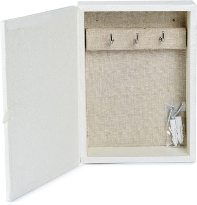 Eco-Leatherette KHS.Pearl Cotton Key Holder(3 Hooks) Eco-Leatherette KHS.Pearl Cotton Key Holder(3 Hooks)