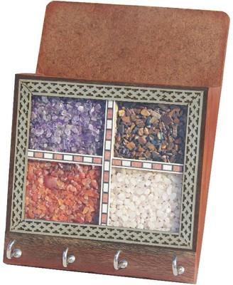 27% OFF on Handicrafts Paradise Wood, Glass, Stoneware Key Holder(4 Hooks, Multicolor) 27% OFF on Handicrafts Paradise Wood, Glass, Stoneware Key Holder(4 Hooks, Multicolor)