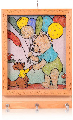 rajwada arts Gemstone Birthday Painting Wood Key Holder(3 Hooks, Multicolor) rajwada arts Gemstone Birthday Painting Wood Key Holder(3 Hooks, Multicolor)