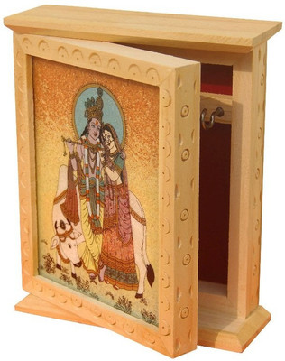 38% OFF on Handicrafts Paradise Wooden, Glass, Stoneware Key Holder(2 Hooks, Multicolor)