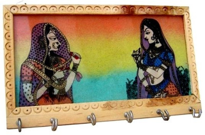 57% OFF on Chitrahandicraft Wood Key Holder(6 Hooks, Multicolor) 57% OFF on Chitrahandicraft Wood Key Holder(6 Hooks, Multicolor)