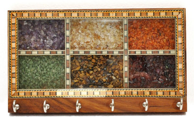Gaura Art & Crafts Marble Key Holder(6 Hooks)