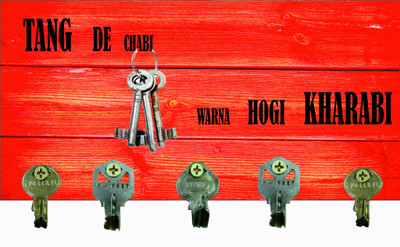 47% OFF on Go Hooked Wood Key Holder(5 Hooks, Multicolor) 47% OFF on Go Hooked Wood Key Holder(5 Hooks, Multicolor)