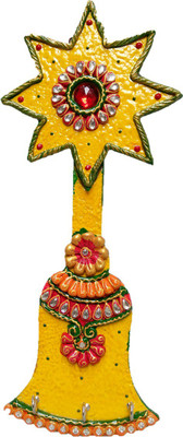 71% OFF on JaipurCrafts Chrismas Bell Wood Key Holder(3 Hooks, Multicolor) 71% OFF on JaipurCrafts Chrismas Bell Wood Key Holder(3 Hooks, Multicolor)