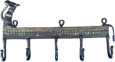 33% OFF on Aakrati Brass Key Holder(5 Hooks, Green) 33% OFF on Aakrati Brass Key Holder(5 Hooks, Green)