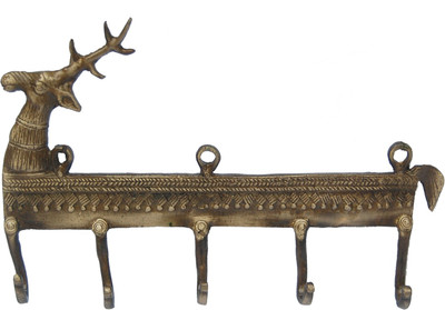 43% OFF on Aakrati Brass Key Holder(5 Hooks, Brown) 43% OFF on Aakrati Brass Key Holder(5 Hooks, Brown)