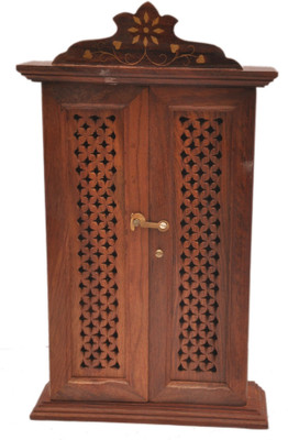 Sparkle India Wood Key Holder(6 Hooks, Brown)